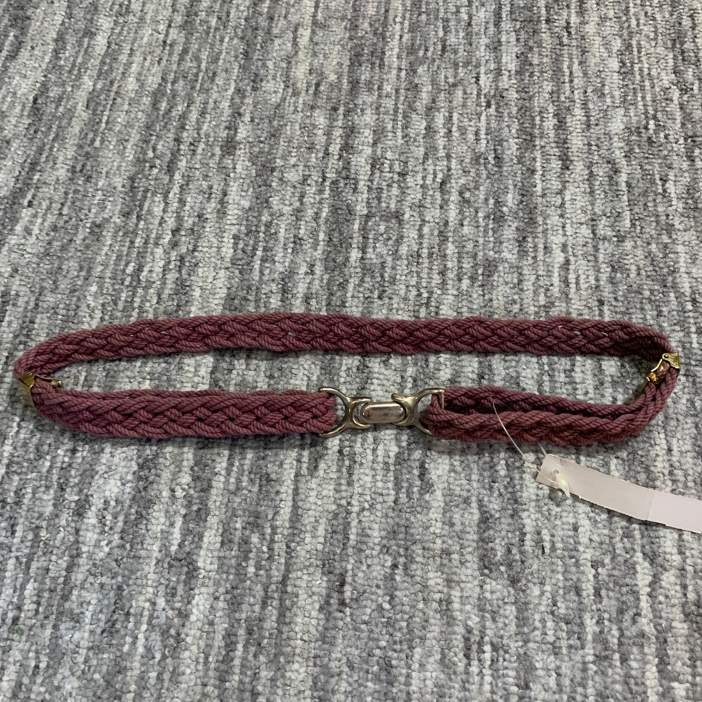 Vintage Deadstock Braided Belt Clasp Closure Brown Belt‎ Adjustable 25 Inches